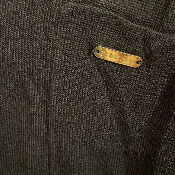 Calvin Klein Open Front hooded Cardigan | black | size M - Picture 5 of 10